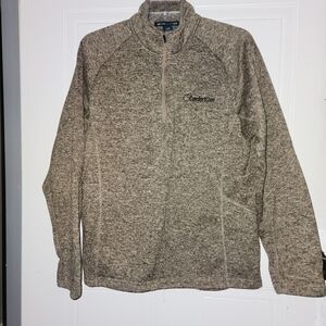 Devon&Jones  Men's Beige Pullover Sweater